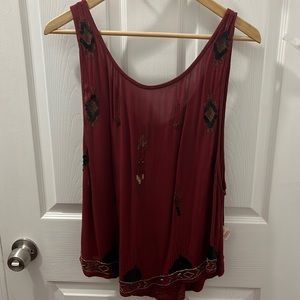 Free people beaded tunic top